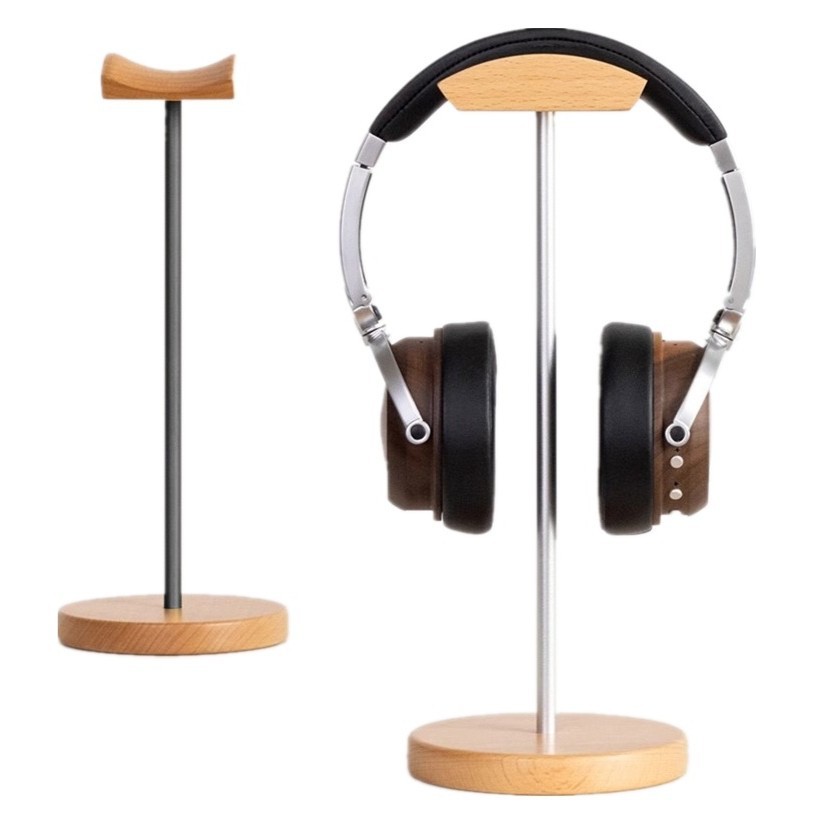 Outdoor Furniture Aluminum - Black Walnut Wood & Aluminum Headphone