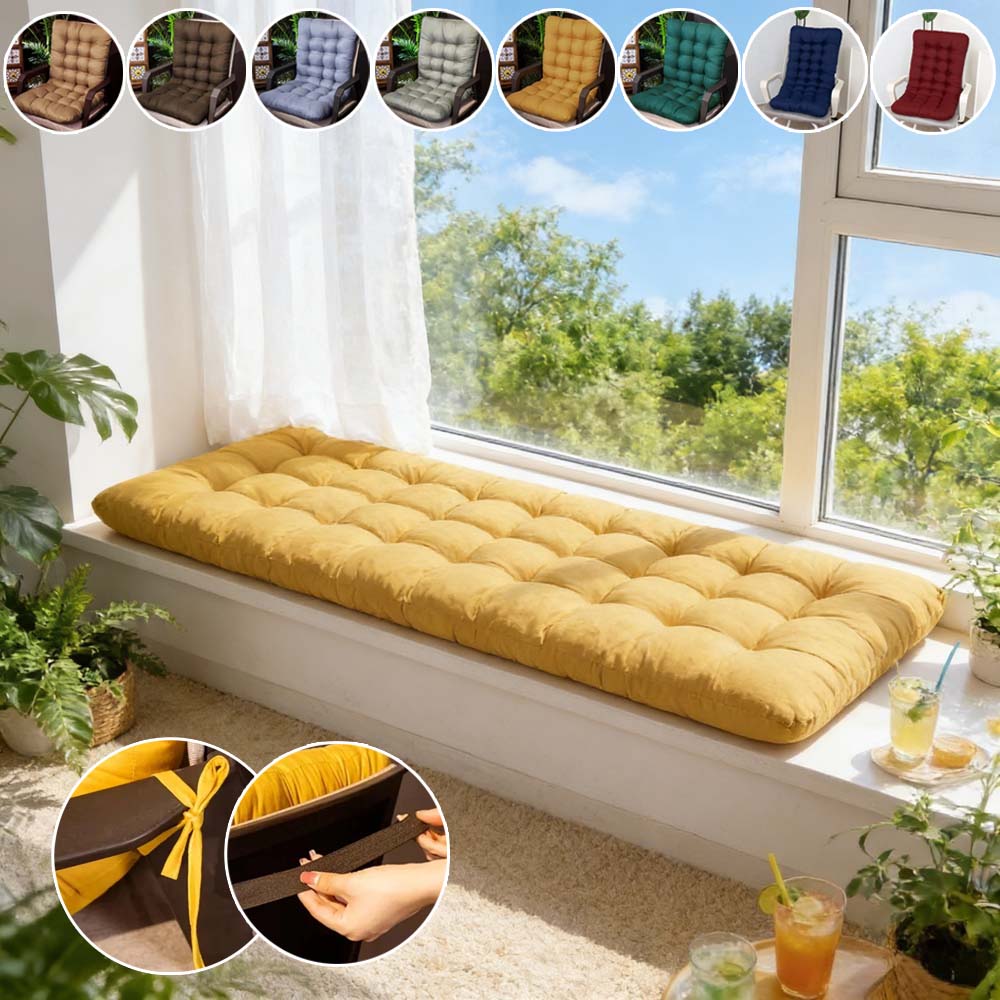 Outdoor Furniture Upholstery - 1PC Thick Seat Cushion with Stretch