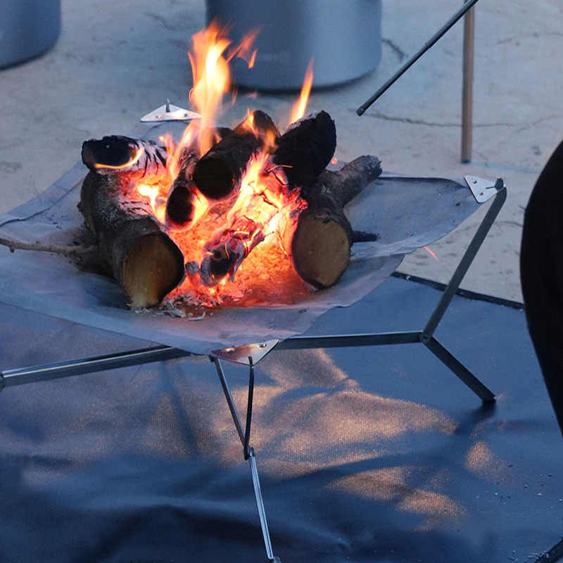 Patio Heater Standing - Foldable Fire Pit Grill Bonfire Ultra-light
