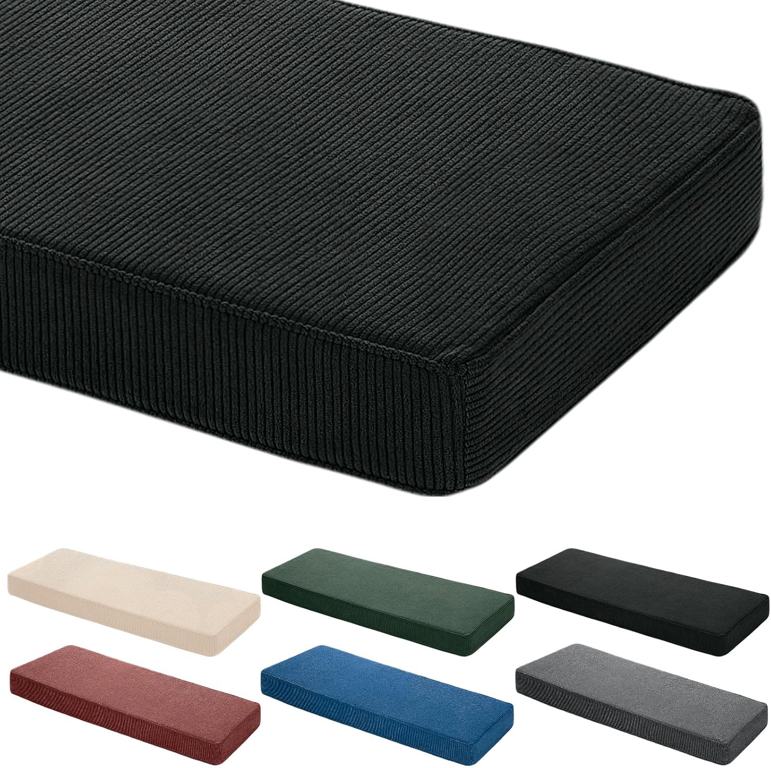 Outdoor Furniture Upholstery - Custom 5cm Corduroy Bench Cushion Bay