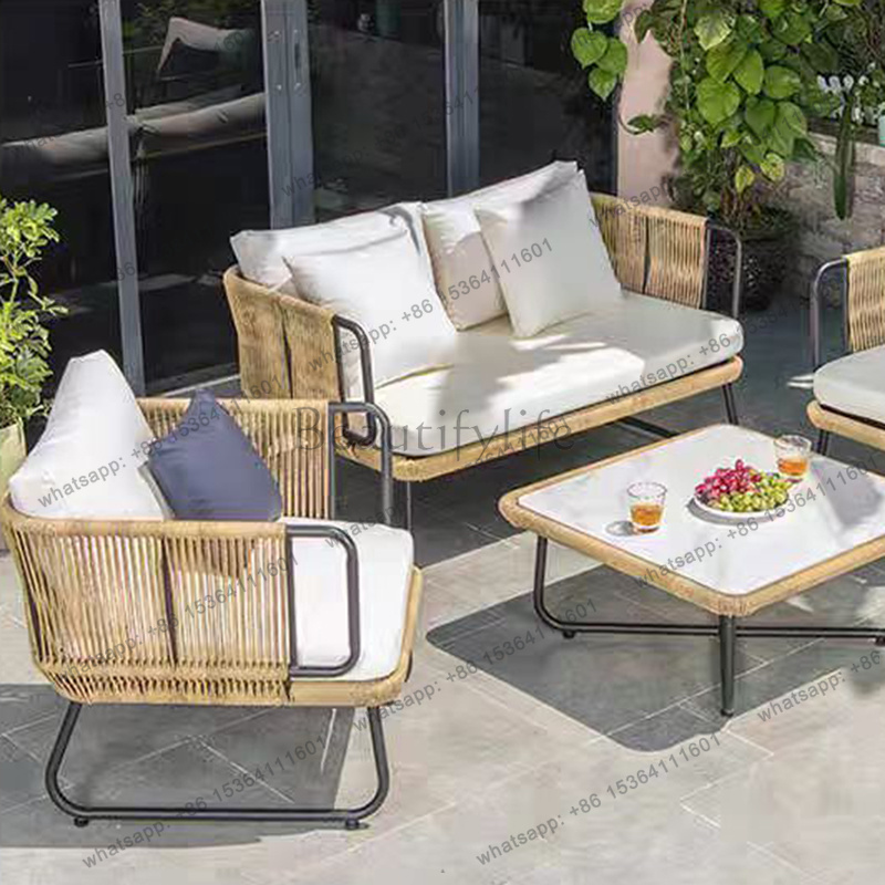 Outdoor Furniture Upholstery - LJY Outdoor Backyard Garden Furniture Nordic