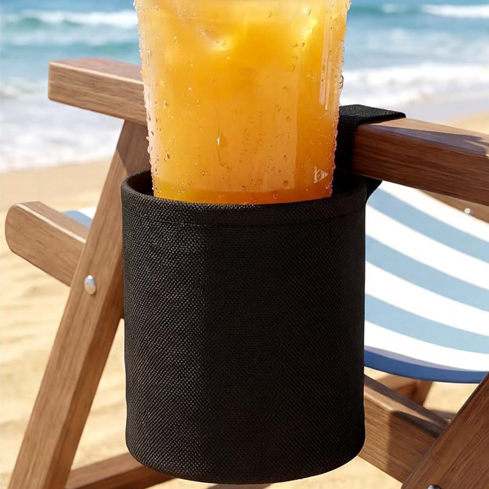 Outdoor Furniture Used - Beach Chair Cup Holder 600d Oxford
