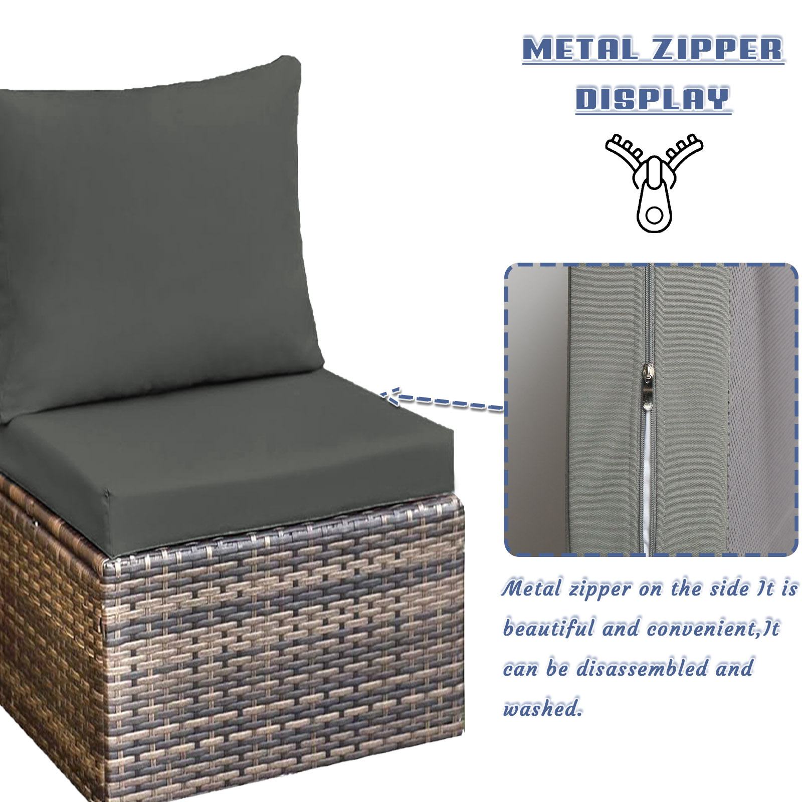 Custom Seat And Back Cushions  - огляд і ціна Outdoor Furniture Upholstery