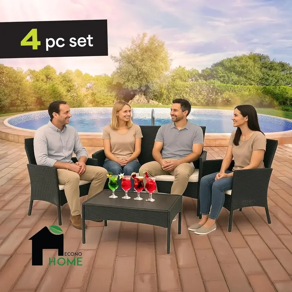 4-Piece Outdoor Patio Furnitur - огляд і ціна Outdoor Furniture Loveseat