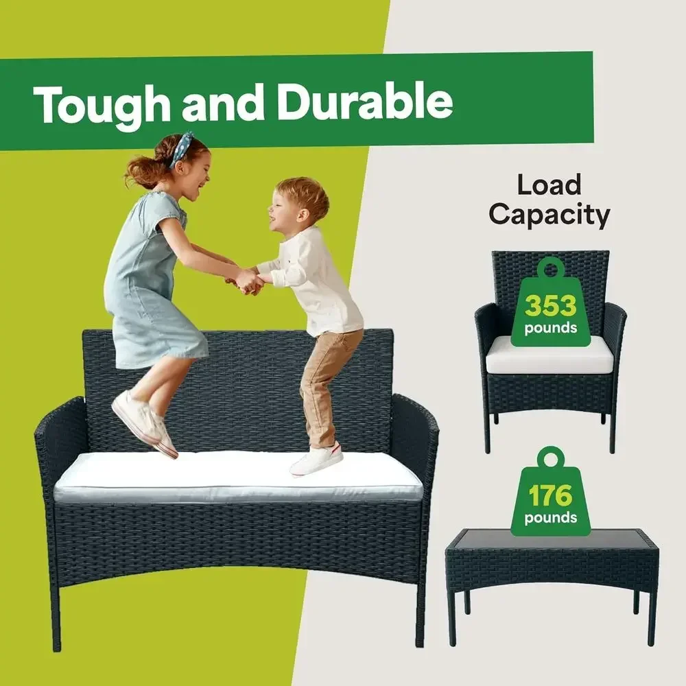 4-Piece Outdoor Patio Furnitur - огляд і ціна Outdoor Furniture Loveseat