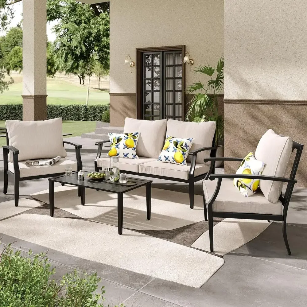 4-Piece Outdoor Patio Furnitur - огляд і ціна Outdoor Furniture Loveseat