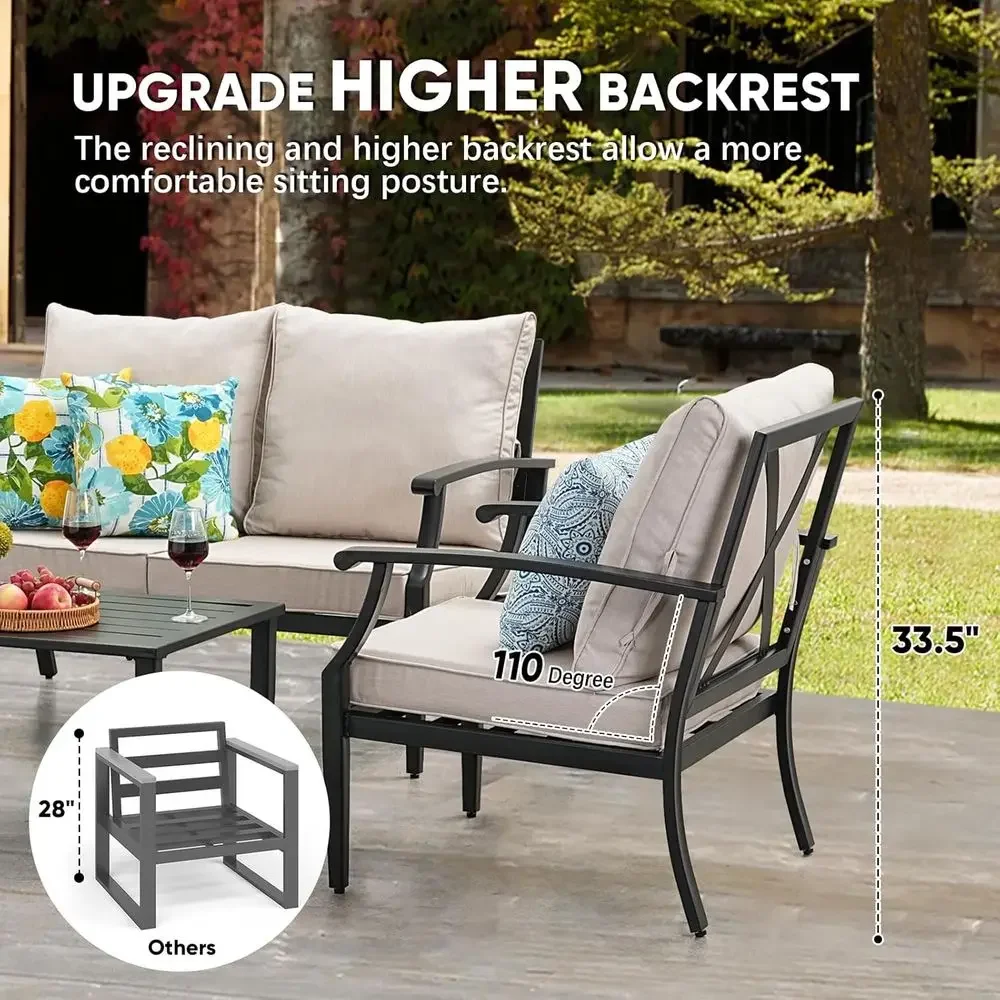 4-Piece Outdoor Patio Furnitur - огляд і ціна Outdoor Furniture Loveseat