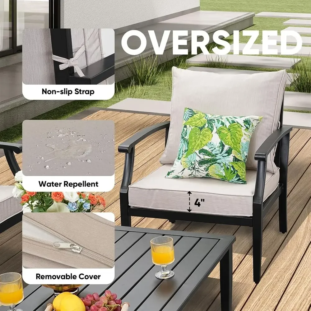 4-Piece Outdoor Patio Furnitur - огляд і ціна Outdoor Furniture Loveseat