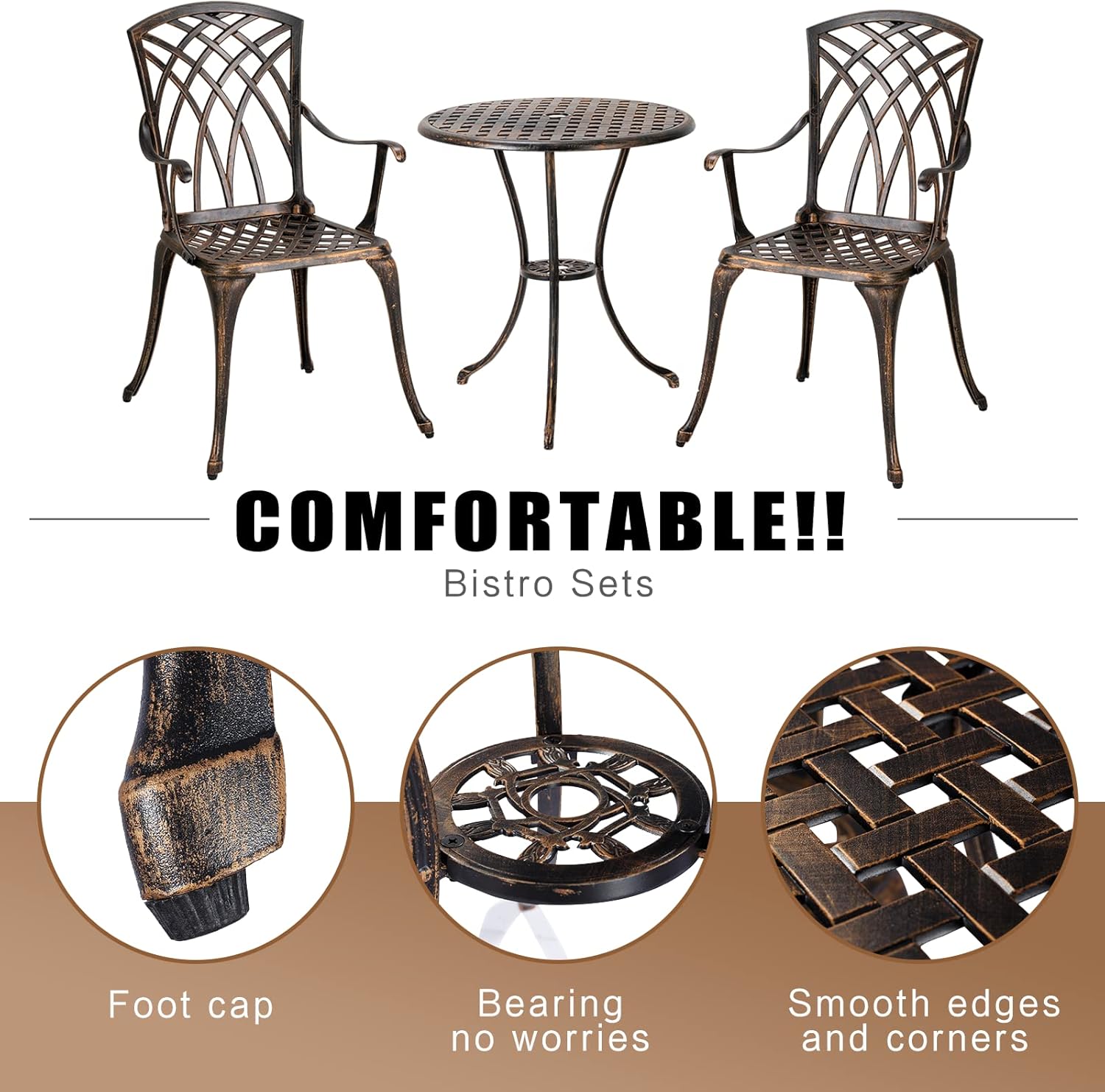 Bronze rust-resistant cast alu - огляд і ціна Outdoor Furniture Aluminum