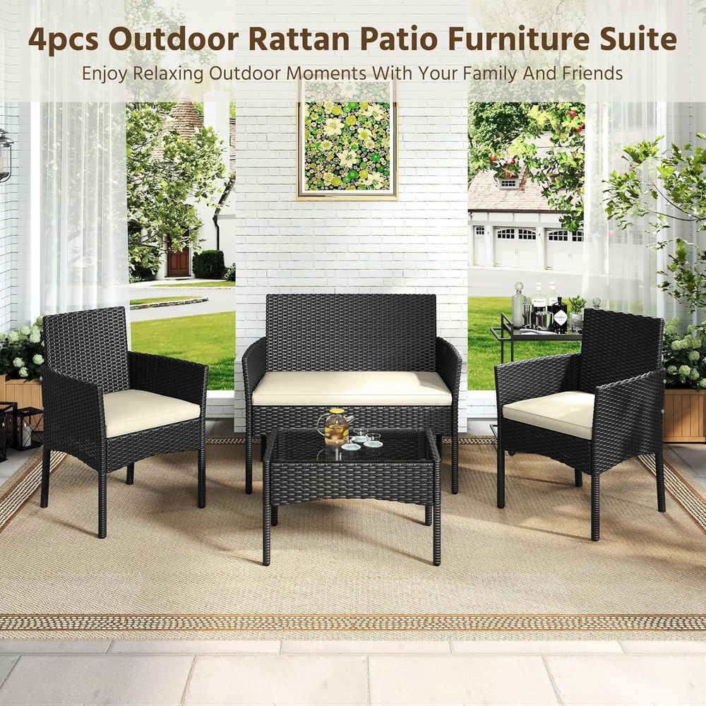4-Piece Outdoor Patio Furnitur - огляд і ціна Outdoor Furniture Loveseat