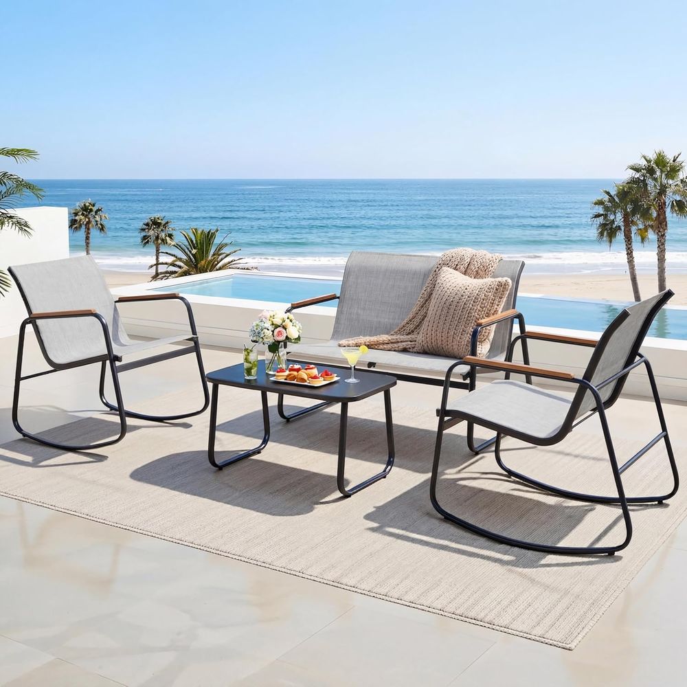 4-Piece Outdoor Patio Furnitur - огляд і ціна Outdoor Furniture Loveseat