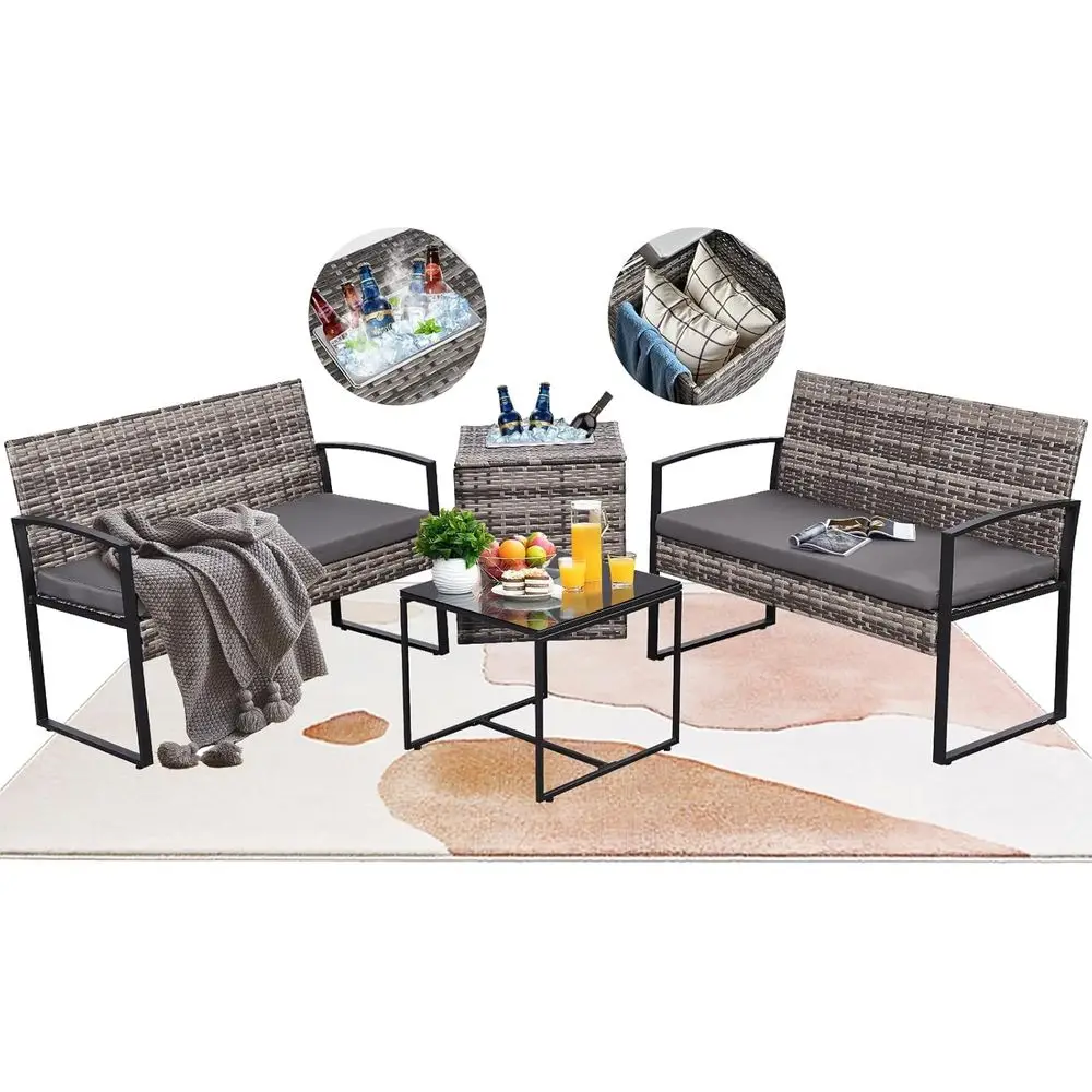 4-Piece Outdoor Patio Furnitur - огляд і ціна Outdoor Furniture Loveseat