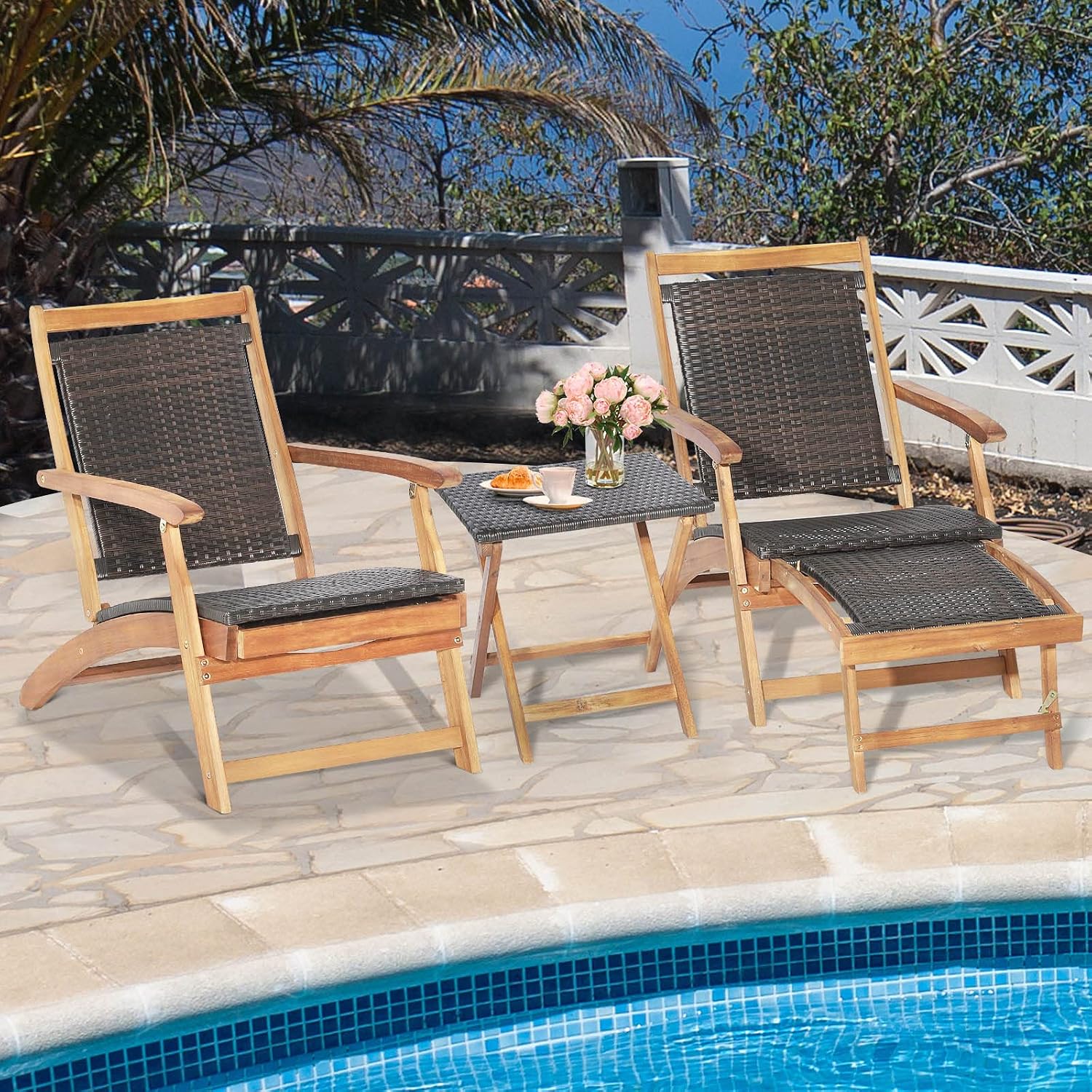Foldable Outdoor Patio Lounge  - огляд і ціна Outdoor Furniture Lounge Set