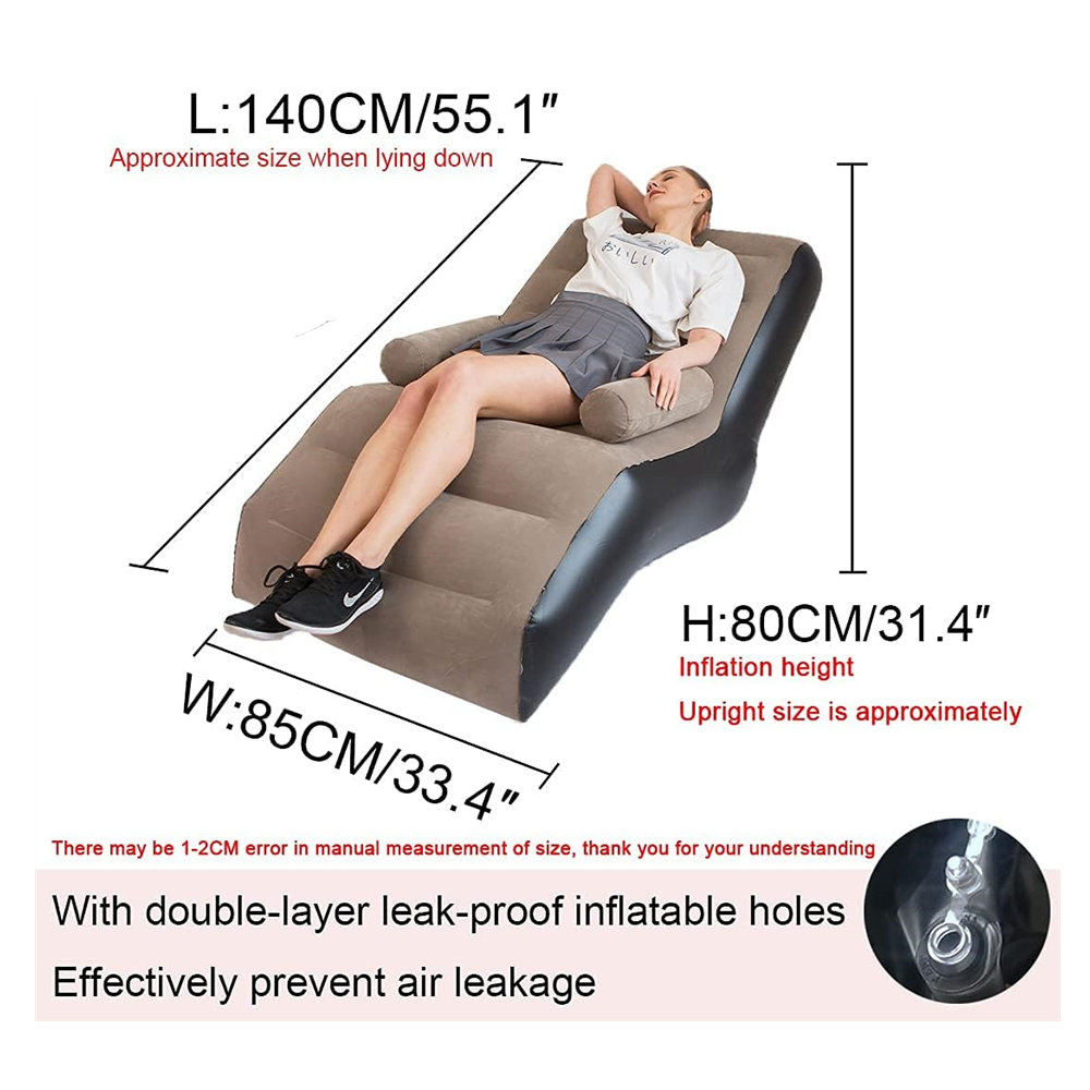Folding Lazy Sofa,Inflatable L - огляд і ціна Outdoor Furniture Lounge Set