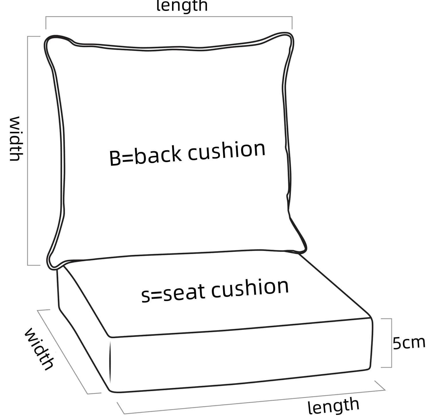 Custom Linen Seat/Back Cushion - огляд і ціна Outdoor Furniture Upholstery