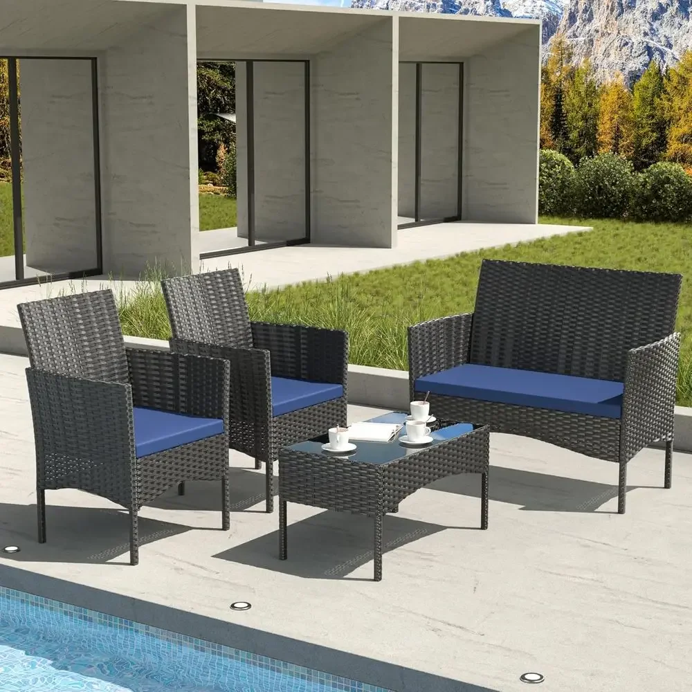 4-Piece Outdoor Patio Furnitur - огляд і ціна Outdoor Furniture Loveseat